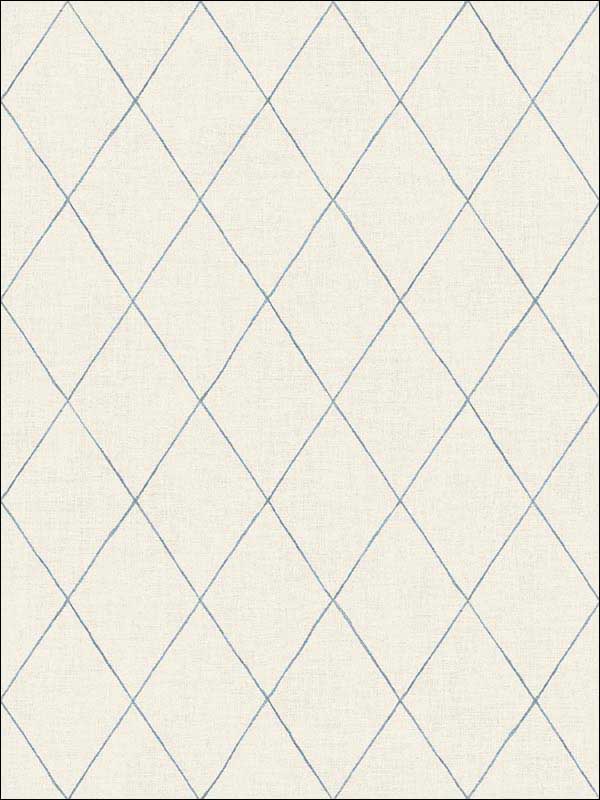Rhombus Geometric wallpaper in blue color - pattern number 2948-27002 - by A Street Prints in the Spring collection