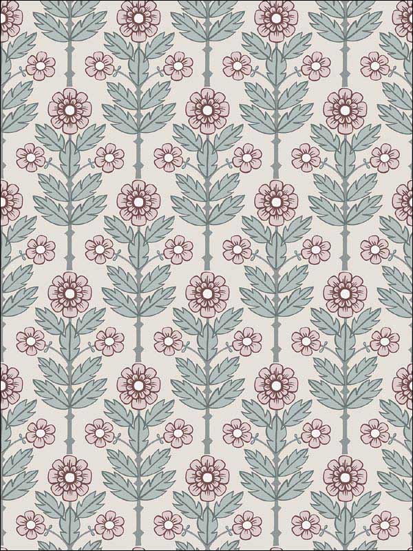 Aya Floral wallpaper in eggshell color - pattern number 2948-28007 - by A Street Prints in the Spring collection