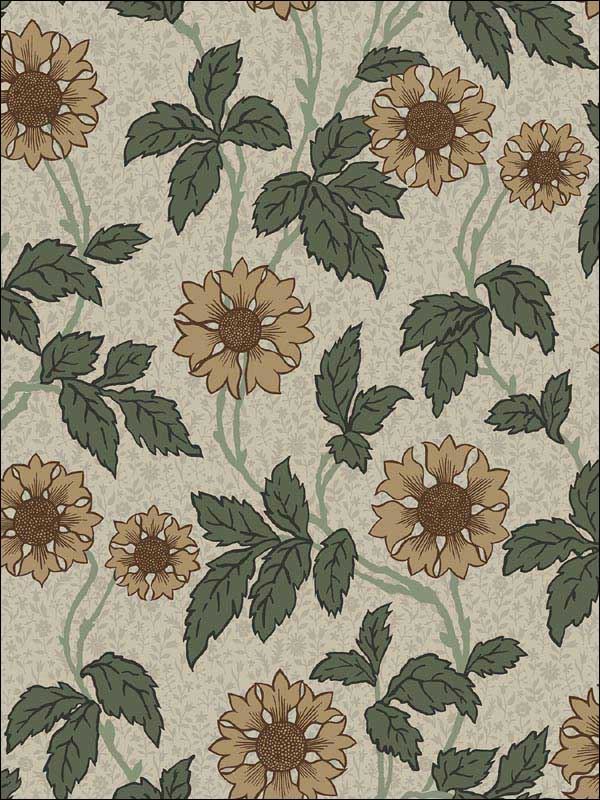 Leilani Floral wallpaper in beige color - pattern number 2948-28021 - by A Street Prints in the Spring collection
