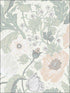 Anemone Floral fabric in light grey color - pattern number 2948-33000 - by A Street Prints in the Spring collection