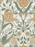 Tulipa Floral wallpaper in green color - pattern number 2948-33006 - by A Street Prints in the Spring collection