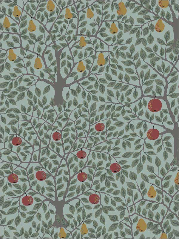 Pomona Fruit Tree wallpaper in green color - pattern number 2948-33014 - by A Street Prints in the Spring collection