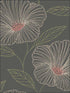 Mythic Floral wallpaper in brown color - pattern number 2904-24319 - by Brewster in the Fresh Start Kitchen and Bath collection