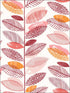 Nyssa Leaves wallpaper in coral color - pattern number 2904-25684 - by Brewster in the Fresh Start Kitchen and Bath collection