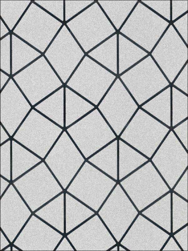 Albion Geometric wallpaper in silver color - pattern number 2904-42489 - by Brewster in the Fresh Start Kitchen and Bath collection