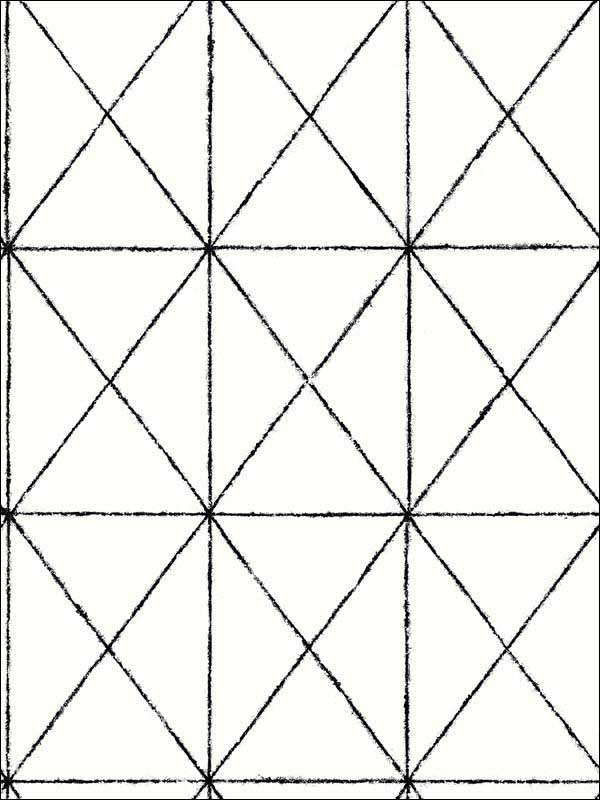Intersection Diamond wallpaper in black color - pattern number 2904-78003 - by Brewster in the Fresh Start Kitchen and Bath collection