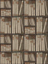 Ex Libris fabric in oat charcoal color - pattern number 114/15030.CS.0 - by Cole and Son in the Fornasetti Senza Tempo collection