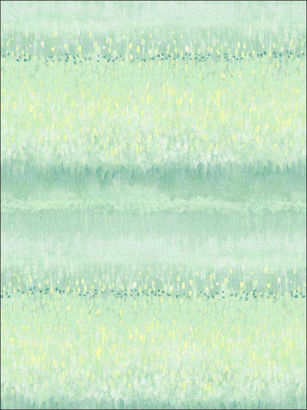 Monet Meadow wallpaper in green yellow color - pattern number FW36802 - by Patton Norwall in the Fresh Watercolors collection