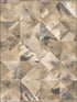 Mosaic wallpaper in ochre brown grey color - pattern number FW36821 - by Patton Norwall in the Fresh Watercolors collection
