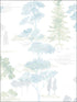 Forest fabric in blue green color - pattern number FW36829 - by Patton Norwall in the Fresh Watercolors collection