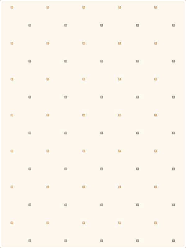 Square Pegs wallpaper in cream brown color - pattern number FW36851 - by Patton Norwall in the Fresh Watercolors collection