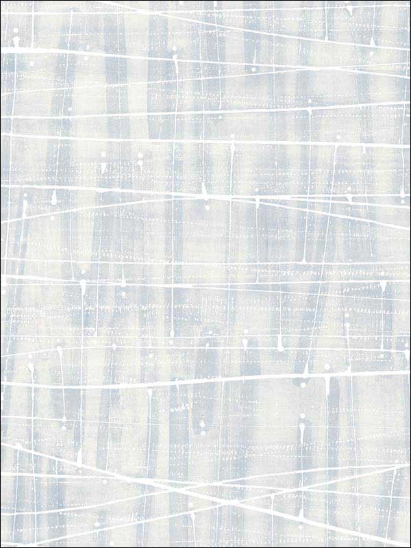 Meander wallpaper in beige blue color - pattern number FW36854 - by Patton Norwall in the Fresh Watercolors collection