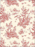 Toile fabric in red beige color - pattern number AB27657 - by Patton Norwall in the Flourish collection