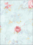 Morning Dew fabric in blue pink color - pattern number AB27662 - by Patton Norwall in the Flourish collection