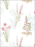 Flora fabric in pink green color - pattern number AB42442 - by Patton Norwall in the Flourish collection