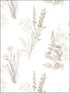 Flora fabric in grey sepia beige color - pattern number AB42446 - by Patton Norwall in the Flourish collection