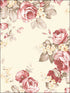 Grand Floral fabric in red cream brown color - pattern number AF37702 - by Patton Norwall in the Flourish collection