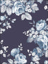 Grand Floral fabric in blue color - pattern number AF37703 - by Patton Norwall in the Flourish collection
