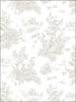 Toile fabric in taupe wool brown color - pattern number AF37704 - by Patton Norwall in the Flourish collection