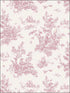 Toile fabric in plum burgundy cream color - pattern number AF37705 - by Patton Norwall in the Flourish collection