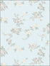 Chic Rose fabric in turquoise grey yellow color - pattern number AF37706 - by Patton Norwall in the Flourish collection