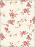 Chic Rose fabric in red cream brown color - pattern number AF37708 - by Patton Norwall in the Flourish collection