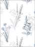 Flora fabric in blue grey color - pattern number AF37716 - by Patton Norwall in the Flourish collection