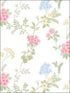 Fern Floral wallpaper in pink green yellow color - pattern number AF37735 - by Patton Norwall in the Flourish collection