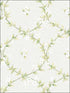 Floral Laurel wallpaper in green grey color - pattern number AF37746 - by Patton Norwall in the Flourish collection