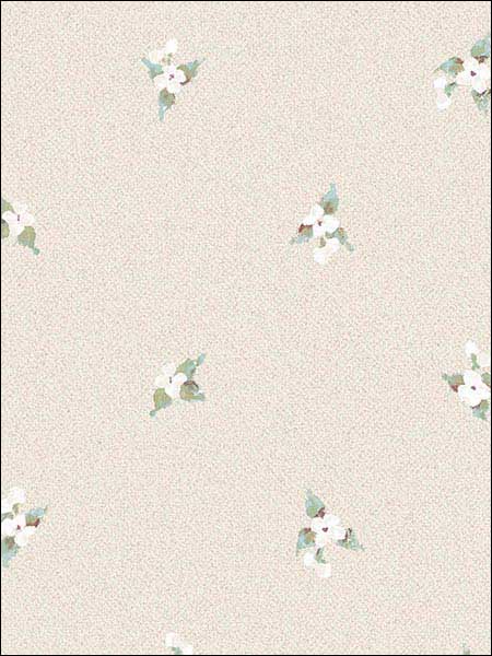 Laurel Spot wallpaper in blue turquoise beige plum burgandy color - pattern number AF37748 - by Patton Norwall in the Flourish collection