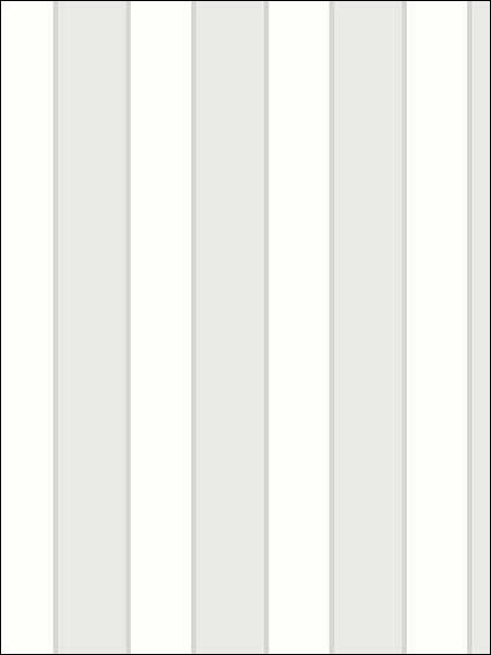 Formal Stripe fabric in white and grey color - pattern number SB37914 - by Patton Norwall in the Simply Silks 4 collection