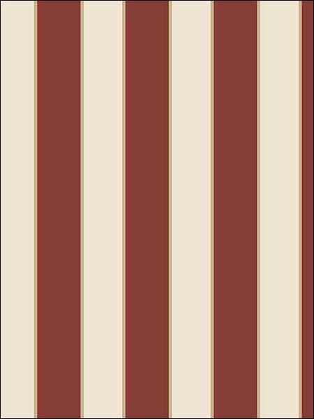 Formal Stripe fabric in red beige and gold color - pattern number SB37916 - by Patton Norwall in the Simply Silks 4 collection