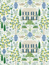 Camont fabric in blue and green color - pattern number RI5109 - by Rifle Paper Co in the Rifle Paper Co collection