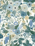 Garden Party fabric in blue color - pattern number RI5120 - by Rifle Paper Co in the Rifle Paper Co collection
