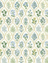 Hawthorne fabric in blue and green color - pattern number RI5132 - by Rifle Paper Co in the Rifle Paper Co collection