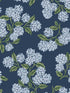 Hydrangea fabric in navy color - pattern number RI5142 - by Rifle Paper Co in the Rifle Paper Co collection