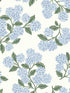 Hydrangea fabric in blue and white color - pattern number RI5143 - by Rifle Paper Co in the Rifle Paper Co collection