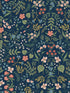 Wildwood fabric in navy color - pattern number RI5154 - by Rifle Paper Co in the Rifle Paper Co collection