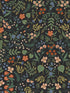 Wildwood fabric in black color - pattern number RI5158 - by Rifle Paper Co in the Rifle Paper Co collection