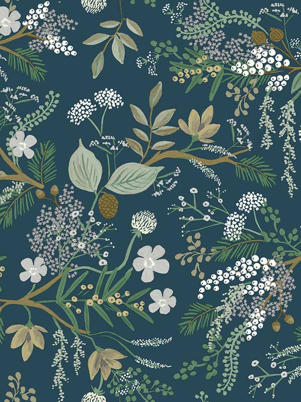 Juniper Forest wallpaper in pine color - pattern number RI5165 - by Rifle Paper Co in the Rifle Paper Co collection