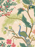 Peacock fabric in light pink color - pattern number RI5169 - by Rifle Paper Co in the Rifle Paper Co collection