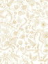 Aviary Peel and Stick fabric in off white and gold color - pattern number PSW1309RL - by Rifle Paper Co in the Rifle Paper Co Peel and Stick Wallpaper collection