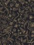 Aviary Peel and Stick fabric in black and gold color - pattern number PSW1310RL - by Rifle Paper Co in the Rifle Paper Co Peel and Stick Wallpaper collection