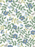 Primrose Peel and Stick fabric in blue and white color - pattern number PSW1316RL - by Rifle Paper Co in the Rifle Paper Co Peel and Stick Wallpaper collection