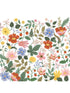 Strawberry Fields Peel and Stick 4 Panel fabric in white color - pattern number PSW1334M - by Rifle Paper Co in the Rifle Paper Co Peel and Stick Wallpaper collection