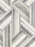 Geo Inlay fabric in cove gray and carrara color - pattern number LW50108 - by Seabrook in the Living With Art II collection