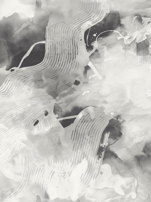 Notch Trowel Abstract fabric in grayscale color - pattern number LW50200 - by Seabrook in the Living With Art II collection