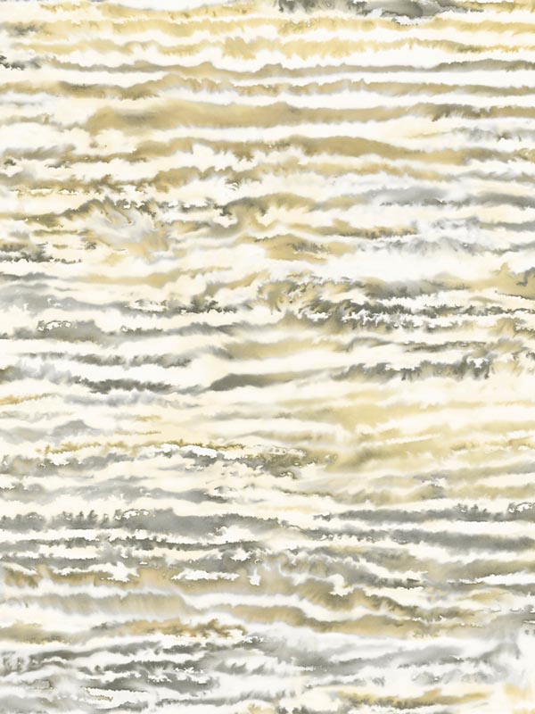 Watercolor Waves fabric in golden dusk color - pattern number LW50507 - by Seabrook in the Living With Art II collection