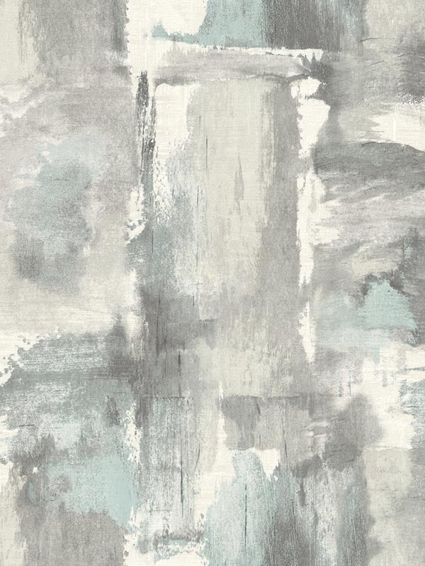 Dry Brush Faux wallpaper in snowy mountain color - pattern number LW51308 - by Seabrook in the Living With Art II collection
