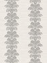 Palm Frond Stripe Stringcloth wallpaper in charcoal and ivory color - pattern number LN10500 - by Seabrook in the Lillian August Luxe Retreat collection